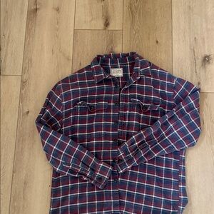 Abercrombie & Fitch Navy and Red Plaid Shirt